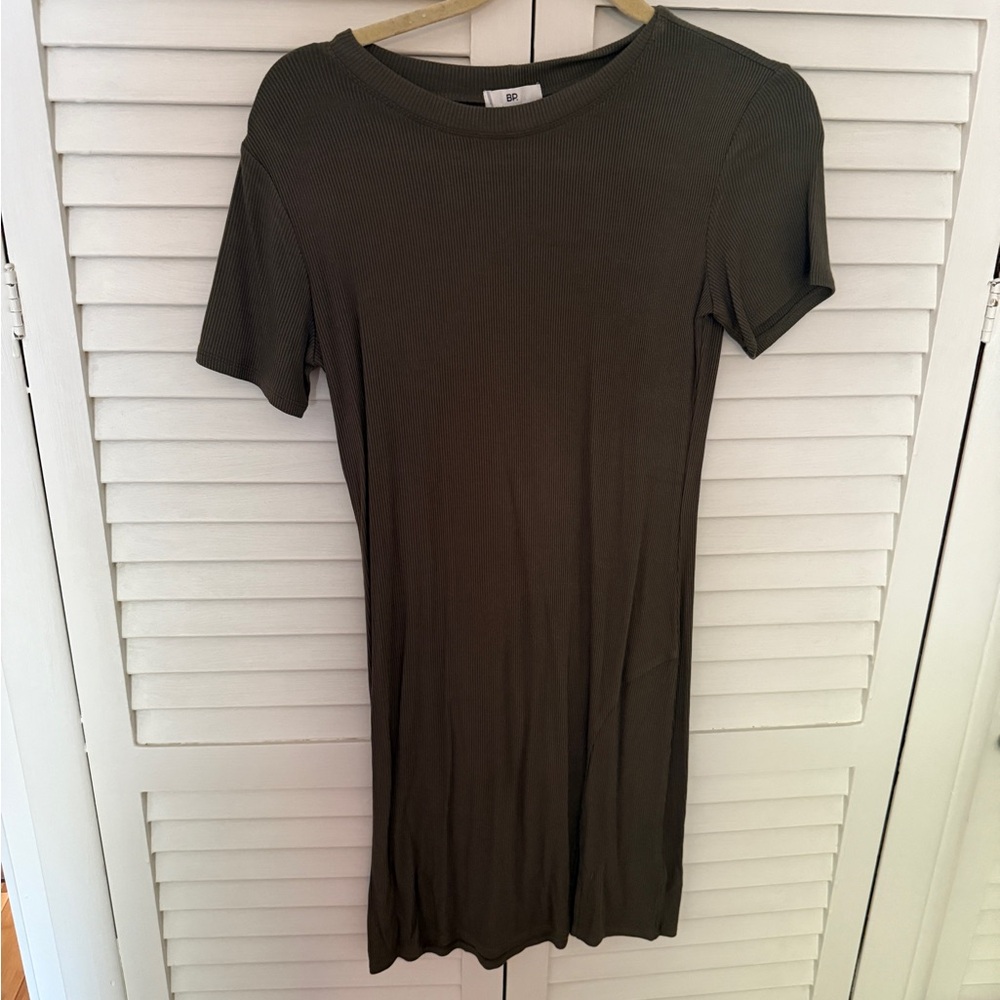 BP Olive Ribbed Top
